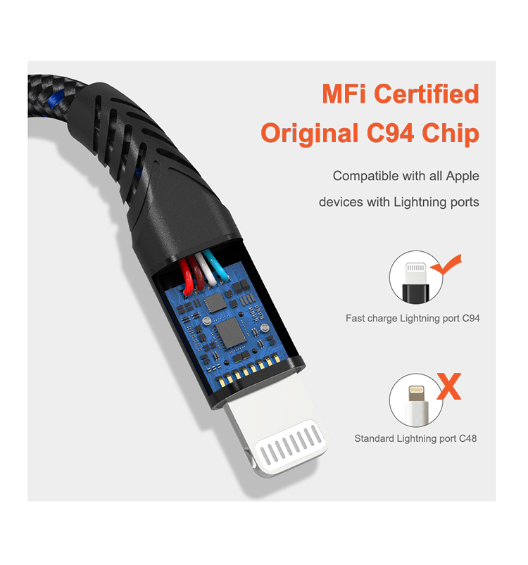 Dây Cáp Sạc 60W Type C To Lightning Chuẩn MFi Cho iPhone Caparies Redline V5 - Hàng Chính Hãng