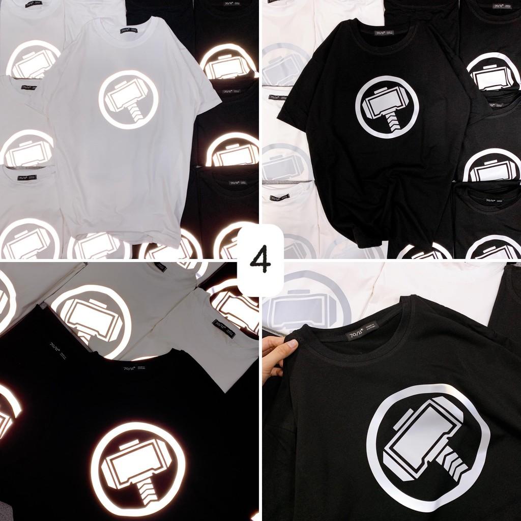 Áo thun tay lỡ phản quang unisex Be Yourself - nhiều mẫu MARVEL