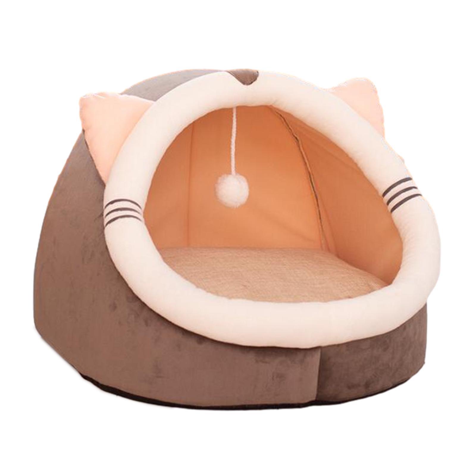 Cat Bed with Interactive Ball Pet Bed for Outdoor Cats and Small Dogs Indoor