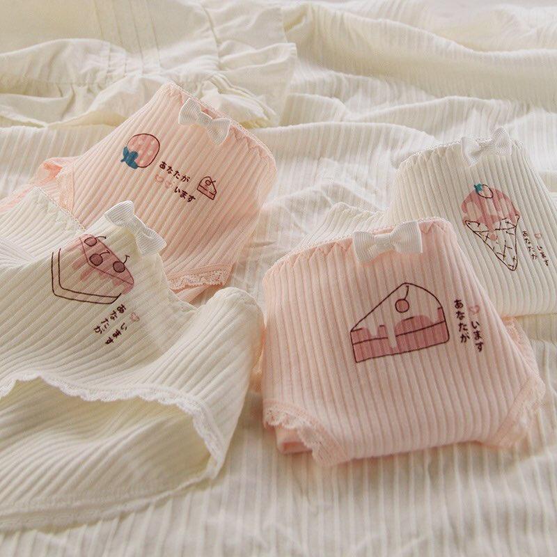 Quần lót cotton nữ mẫu bánh ngọt