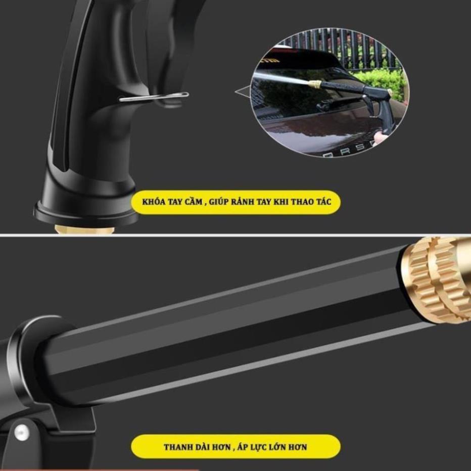 Vòi Xịt Tăng Áp Rửa Xe Ô Tô – Bộ Vòi Xịt Rửa Xe ,Tưới Cây Chuyên Nghiệp 206810-2 cút sập PE TL