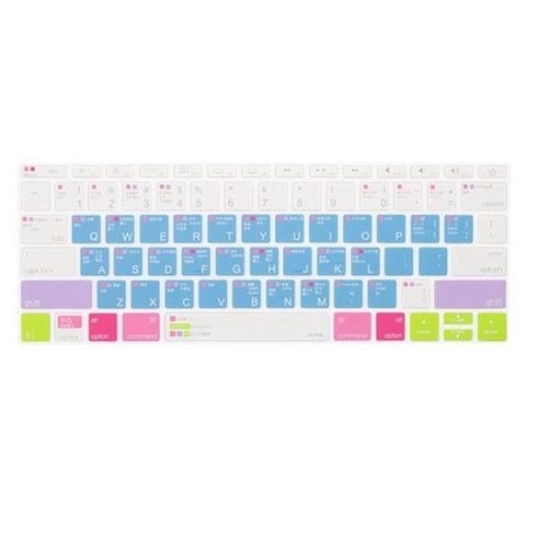 Phủ phím JCPAL Learn Shortcut dành cho Macbook 12Retina và 13Notouchbar-Hàng chính hãng