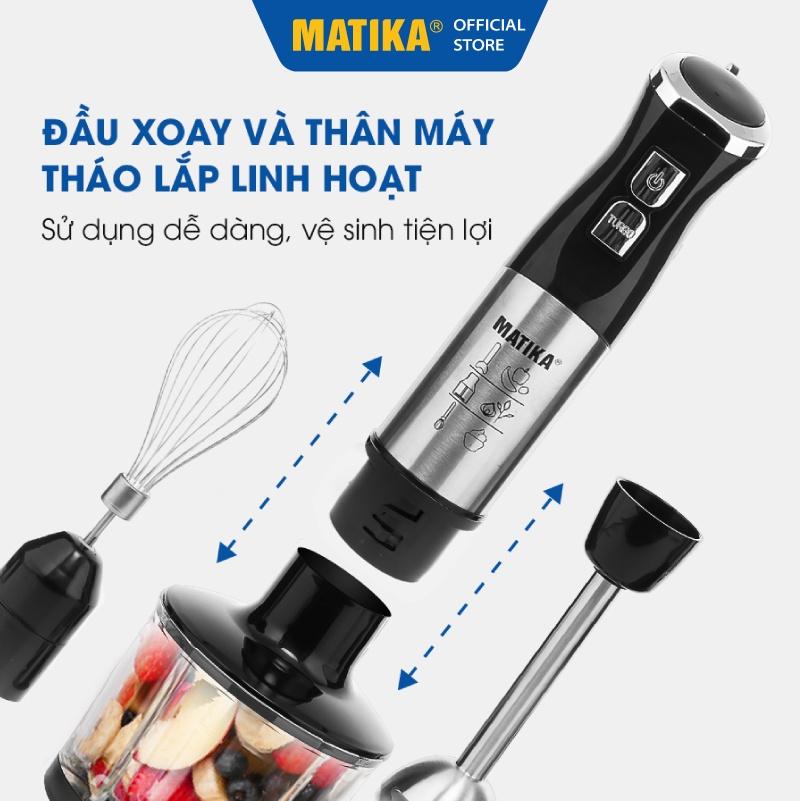 Máy Xay Sinh Tố Cầm Tay MATIKA Đa Năng MTK-3131 - Hàng Chính Hãng