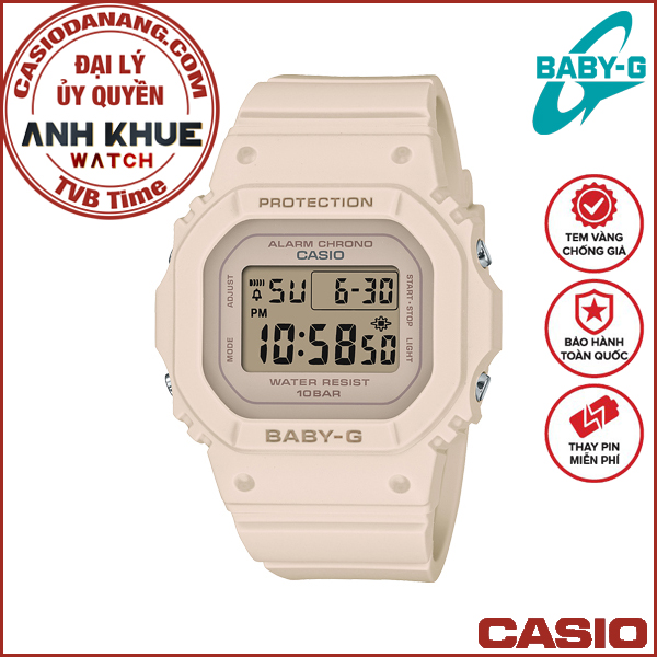 Đồng hồ nữ dây nhựa Casio Baby-G chính hãng Anh Khuê BGD-565-4DR (37mm)