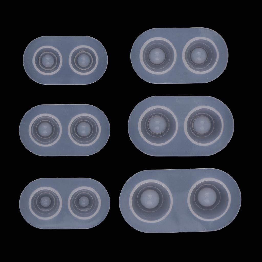 Jewelry Making DIY Buttons /BJD Doll Eyes Mould Resin Casting