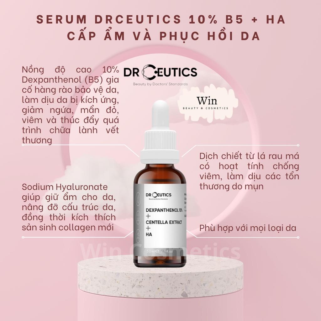 Serum B5 DrCeutics Cấp Ẩm Và Phục Hồi Da Dexpanthenol 10% + Centella Extract + HA
