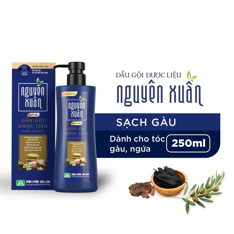 Dầu gội dược liệu Nguyên Xuân dành cho da đầu gầu, dưỡng tóc mềm mượt NX6