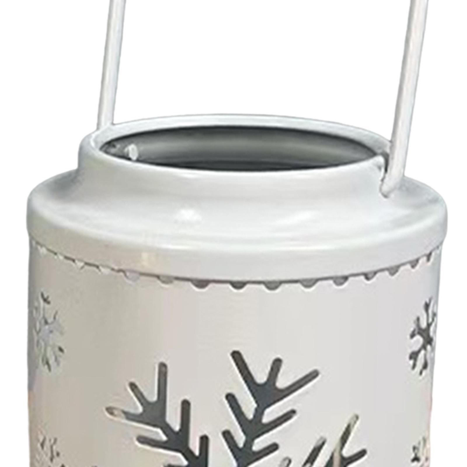 2pcs Metal Christmas Candle Lantern Candle Holders Decor