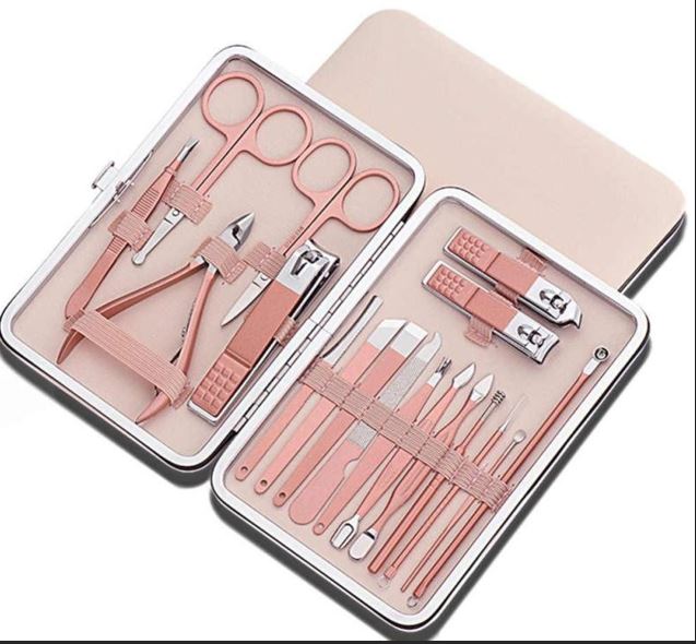 BỘ CẮT MÓNG TAY 18 MÓN VỎ HỘP DA SANG TRỌNG, CAO CẤP - HÀNG CHÍNH HÃNG