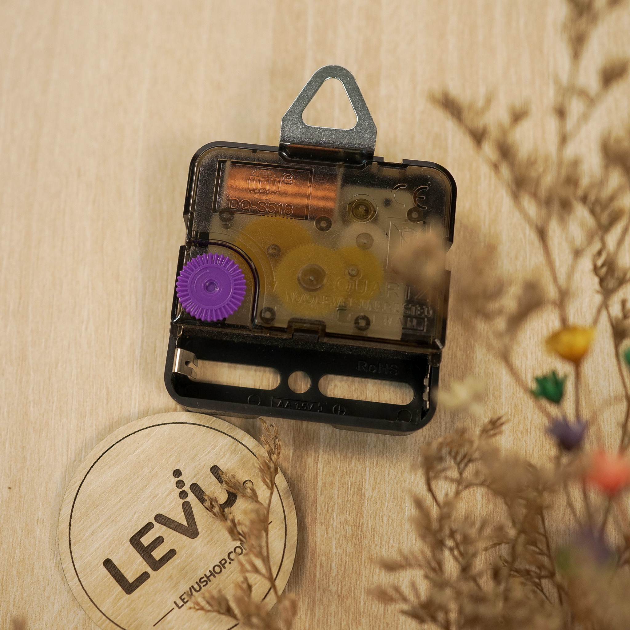 Đồng Hồ Treo Tường gỗ trang trí LEVU DH03 Handmade cao cấp