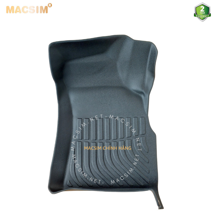 Thảm lót sàn xe ô tô Toyota Fortuner/ Innova 2006- 2016 Nhãn hiệu Macsim chất liệu nhựa TPE cao cấp màu đen