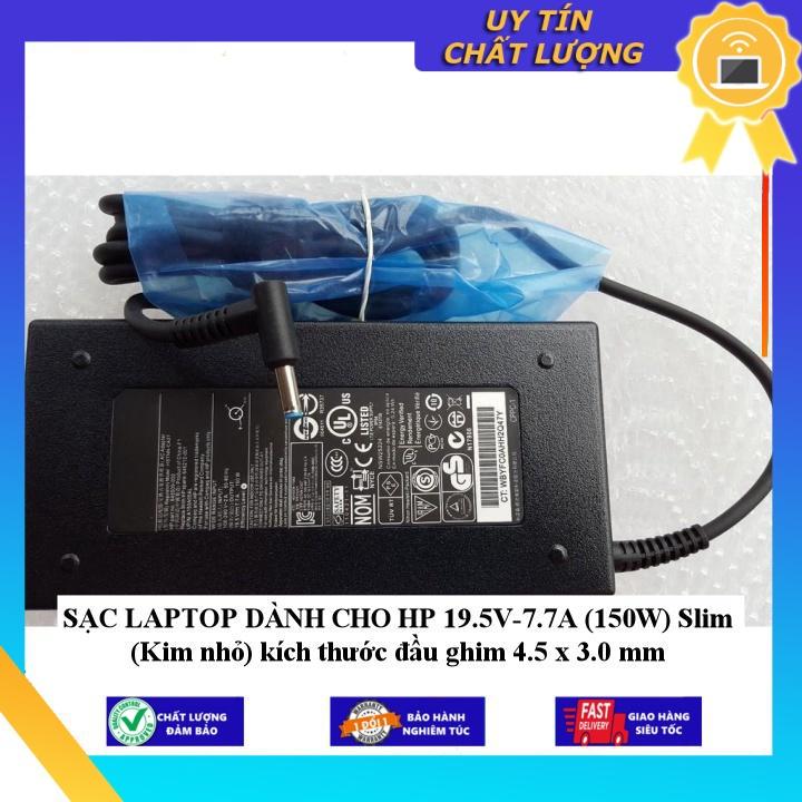 SẠC LAPTOP dùng cho HP 19.5V-7.7A  Slim  kích thước đầu ghim 4.5 x 3.0 mm - Hàng Nhập Khẩu New Seal