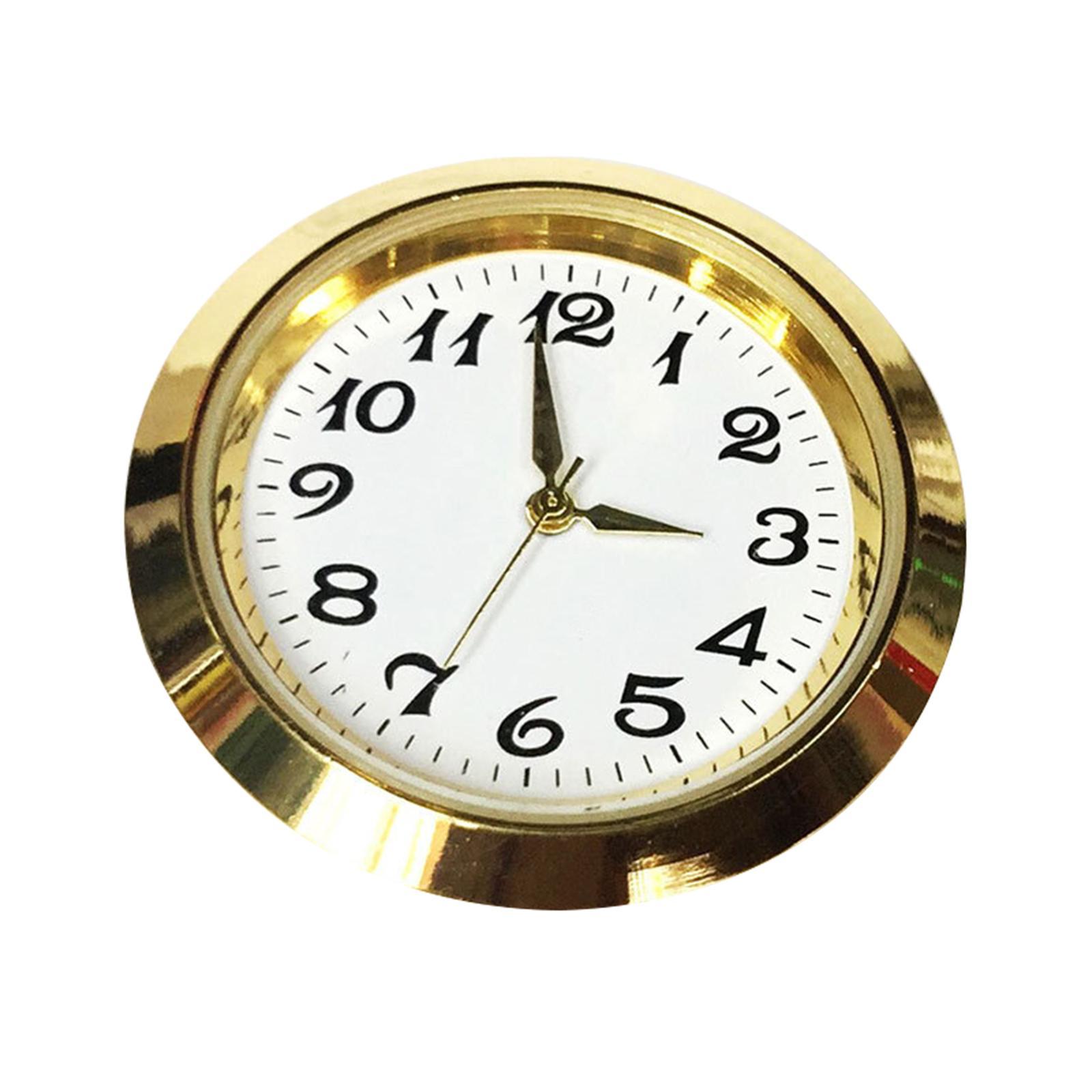 2pcs 1-7/16 Inch  Round Clock Insert Fit Diameter 1-3/8 Inch Hole