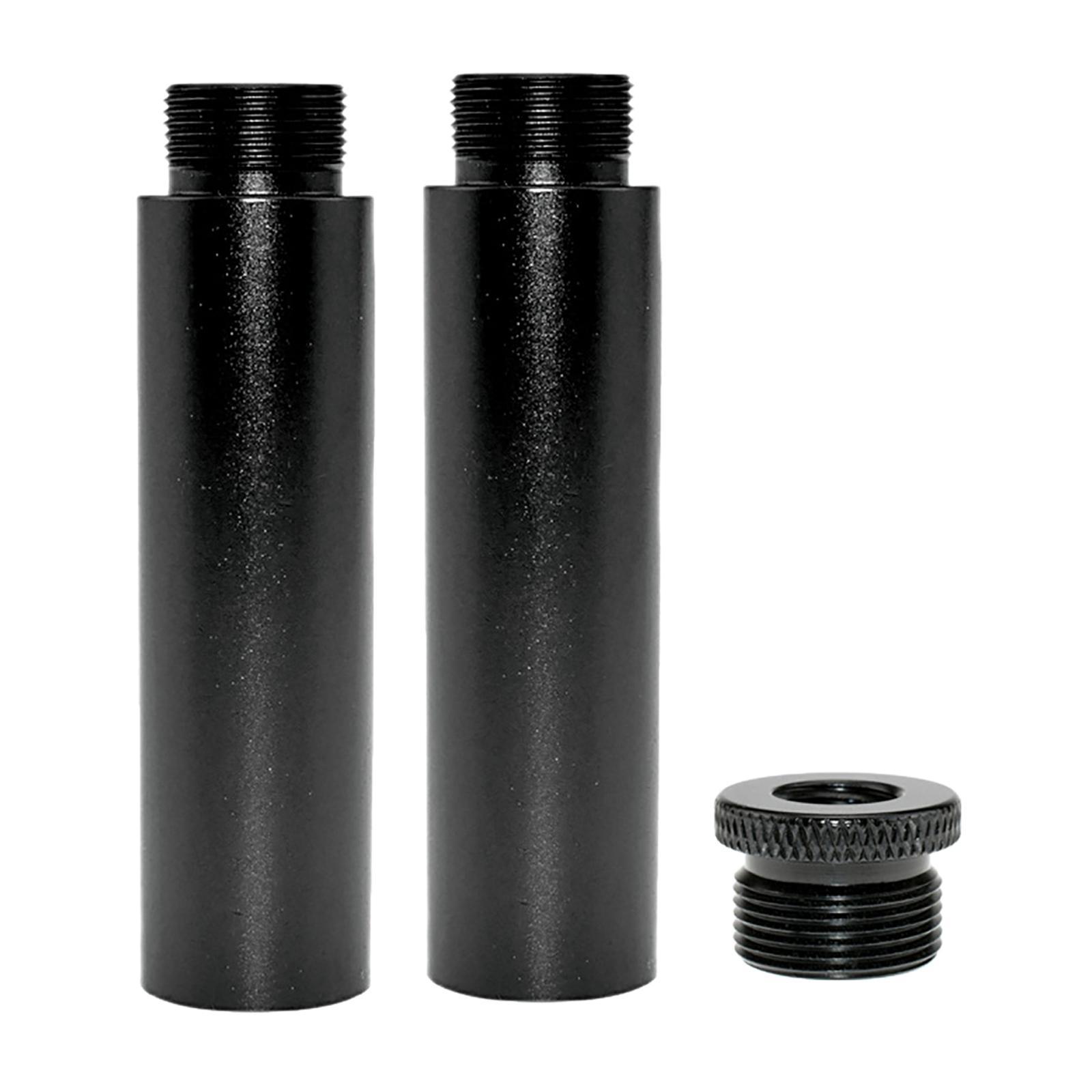 2Pcs Aluminum Alloy Mic Stand Extension Tube for Desk Stands & Arm Stand