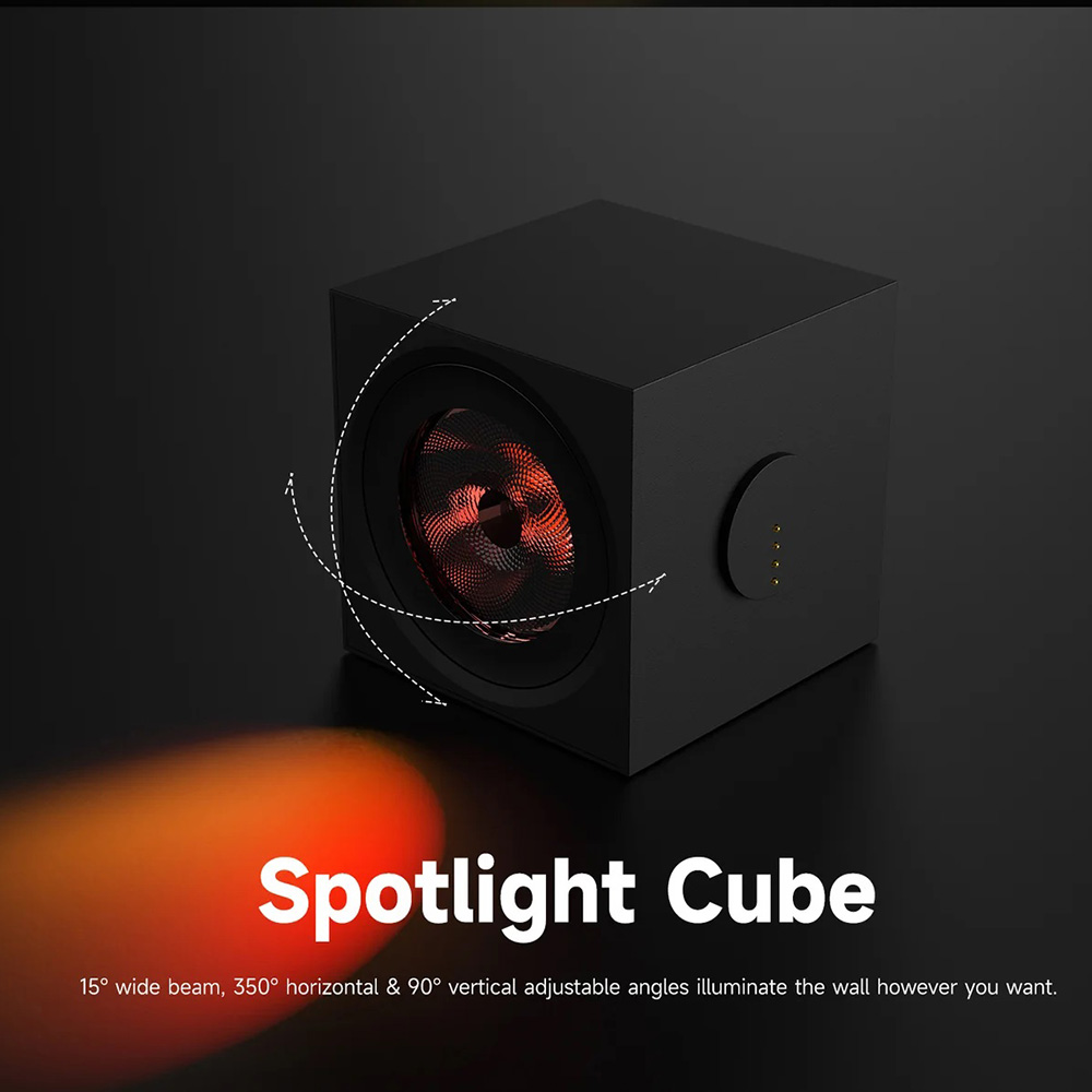 Đèn trang trí đa năng thông minh Yeelight Cube Smart Lamp, đồng bộ với màn hình 16 triệu màu gaming, đa hiệu ứng ánh sáng, gamesync, musicsyne, hỗ trợ matter/homekit - Hàng chính hãng