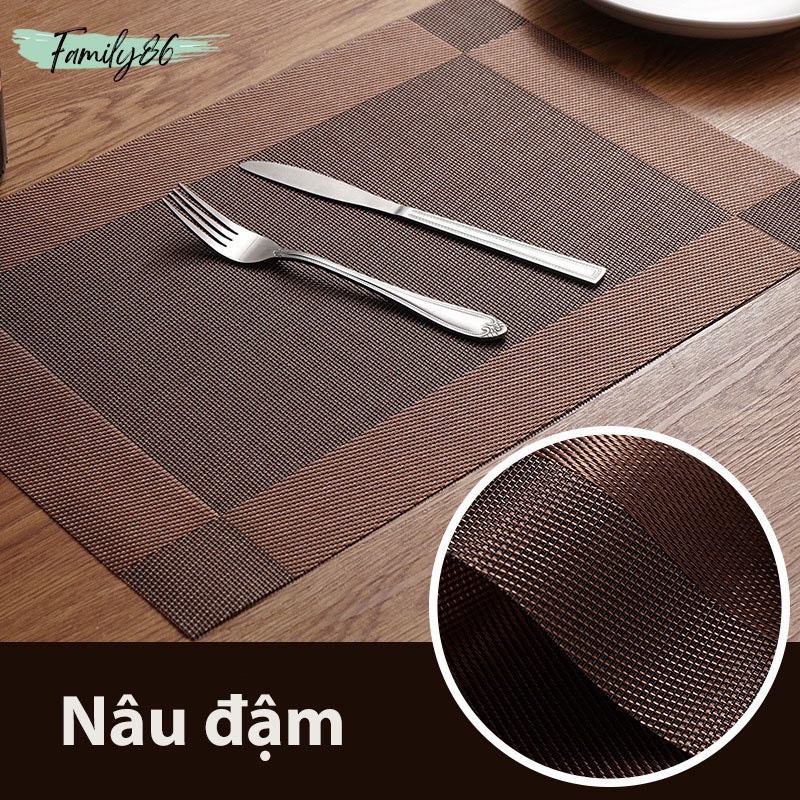 Tấm Lót Bàn Ăn, Miếng Lót Bàn Ăn Sang Trọng Loại Dày Nhựa PVC Chống Thấm Cách Nhiệt Cao Cấp