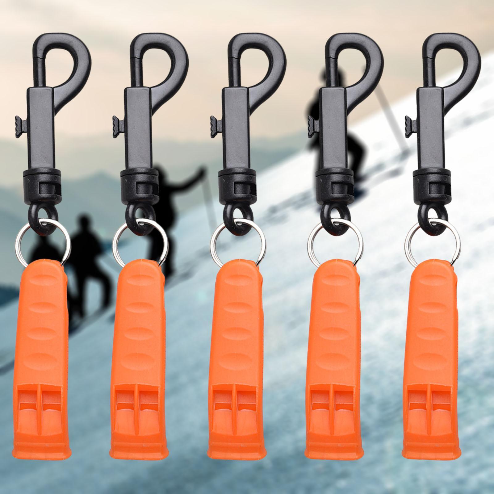 5Pcs Whistle Outdoor Safety Whistle Loud Sound for Kayak Lifeguard