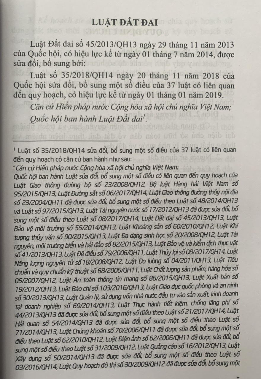 Luật đất đai và văn bản hướng dẫn thi hành