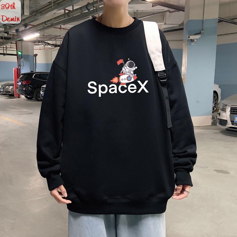 Áo nỉ SPACEX phong cách Hip Hop graffiti sweater unisex Form rộng Free Size