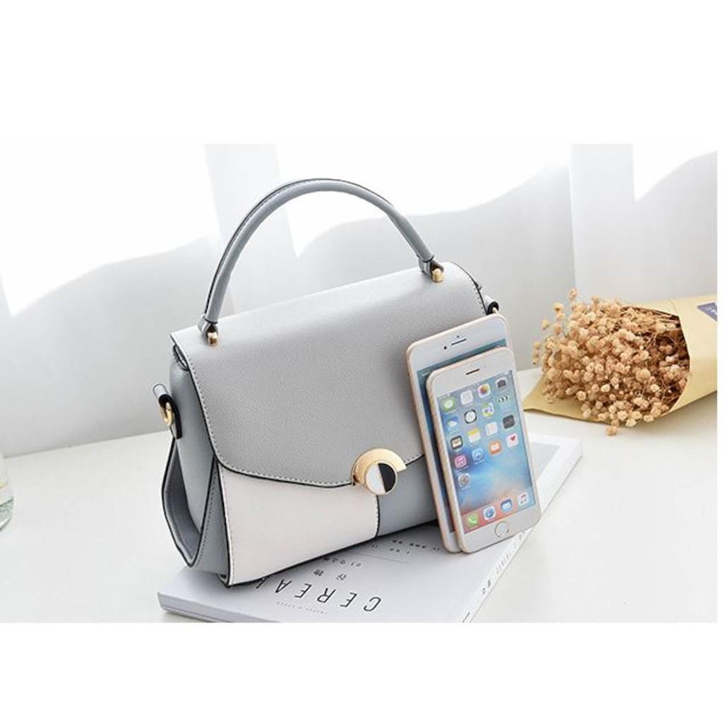 Túi Đeo Chéo/Túi Xách Nữ Phối Màu Cá Tính Hàn Quốc Size 22CM