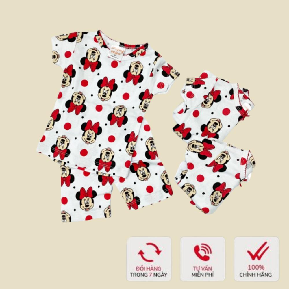 Bộ cộc tay cho bé, quần áo trẻ em cho bé gái Jumming Bean chất cotton cực đẹp Xu Xu Kids size từ 6-18kg