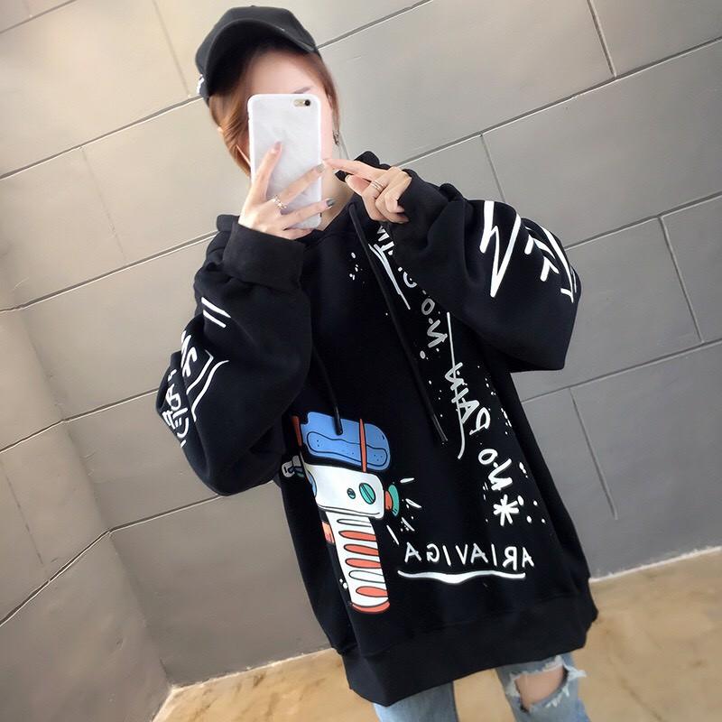 Áo Hoodie Nỉ Bông in Vũ Trụ - Form Rộng Unisex Nam Nữ ulzzang KUN