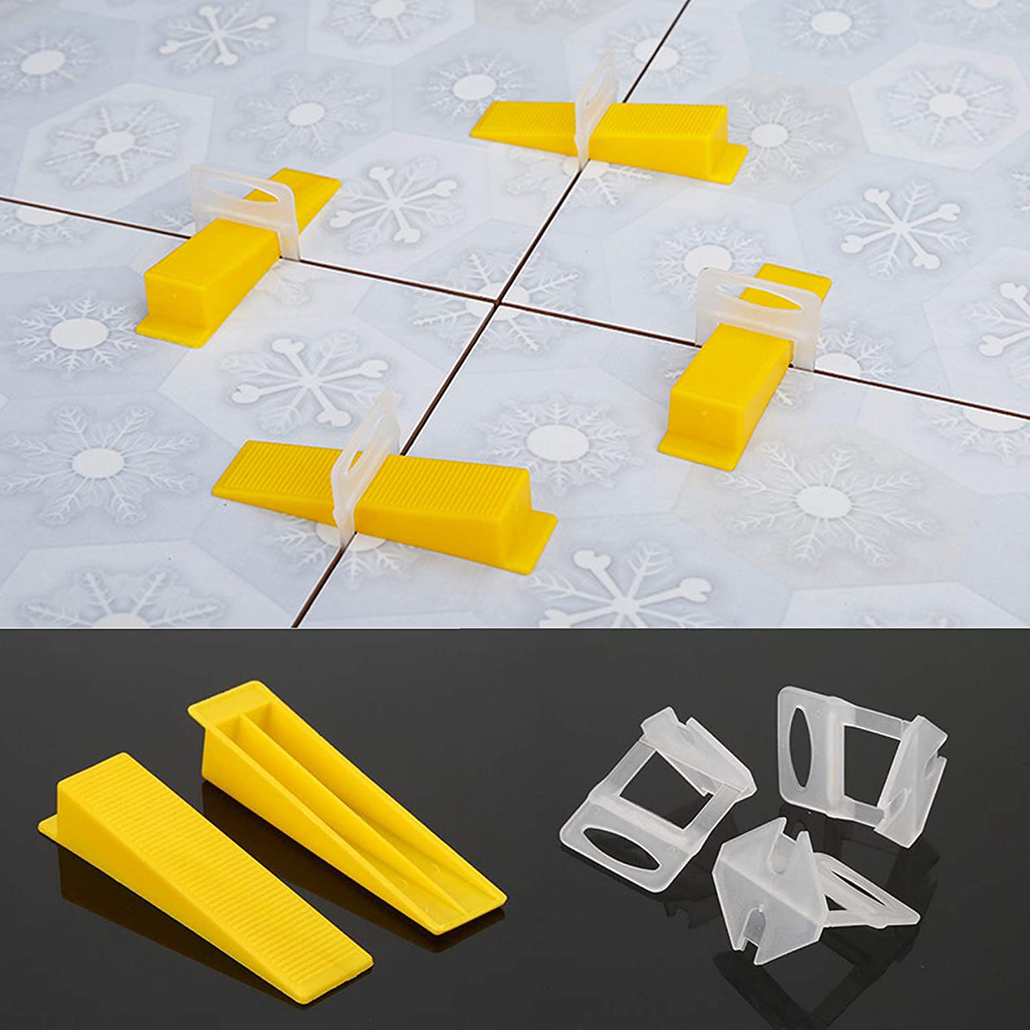 Gói 170 Chiếc Nêm Chốt Cân Bằng Ốp Lát Gạch Bằng Nhựa PP Nguyên Sinh - Tái Sử Dụng Được