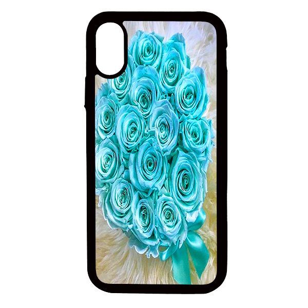 Ốp lưng cho điện thoại Iphone Xs Max Hoa hồng xanh - Hàng chính hãng