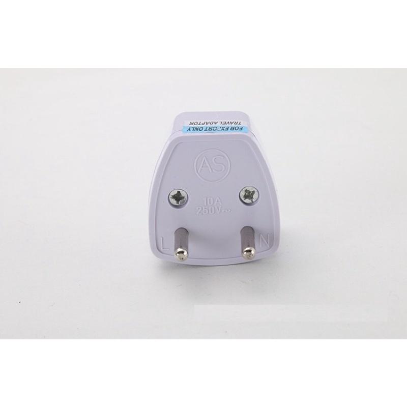 Phích cắm điện đầu cắm chuyển đổi 3 chấu sang 2 chấu 250V 10A
