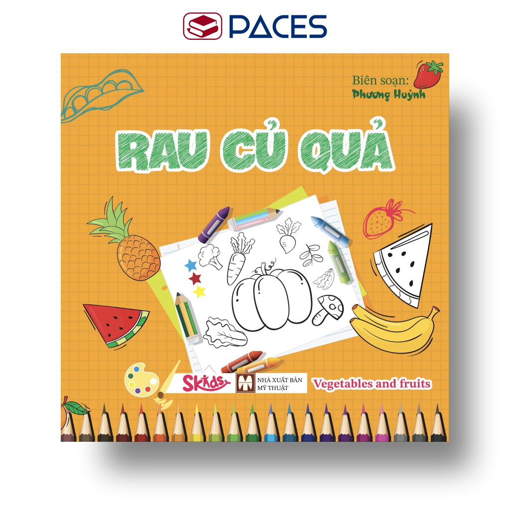 Sách - Tô Màu Thông Minh - RAU CỦ QUẢ - SKIDS