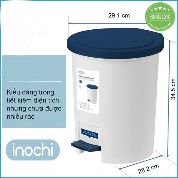 Thùng Rác Tròn Chân Đạp 6l Phù Hợp Văn Phòng, Gia Đình, Phòng Bếp Tiện Nghi Sang Trọng