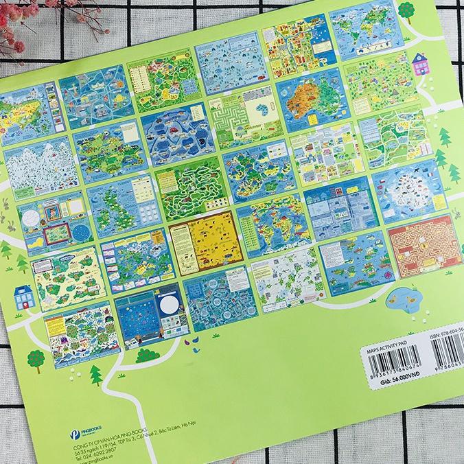 Cuốn sách khổng lồ về trò chơi tư duy - Maps Activity Pad
