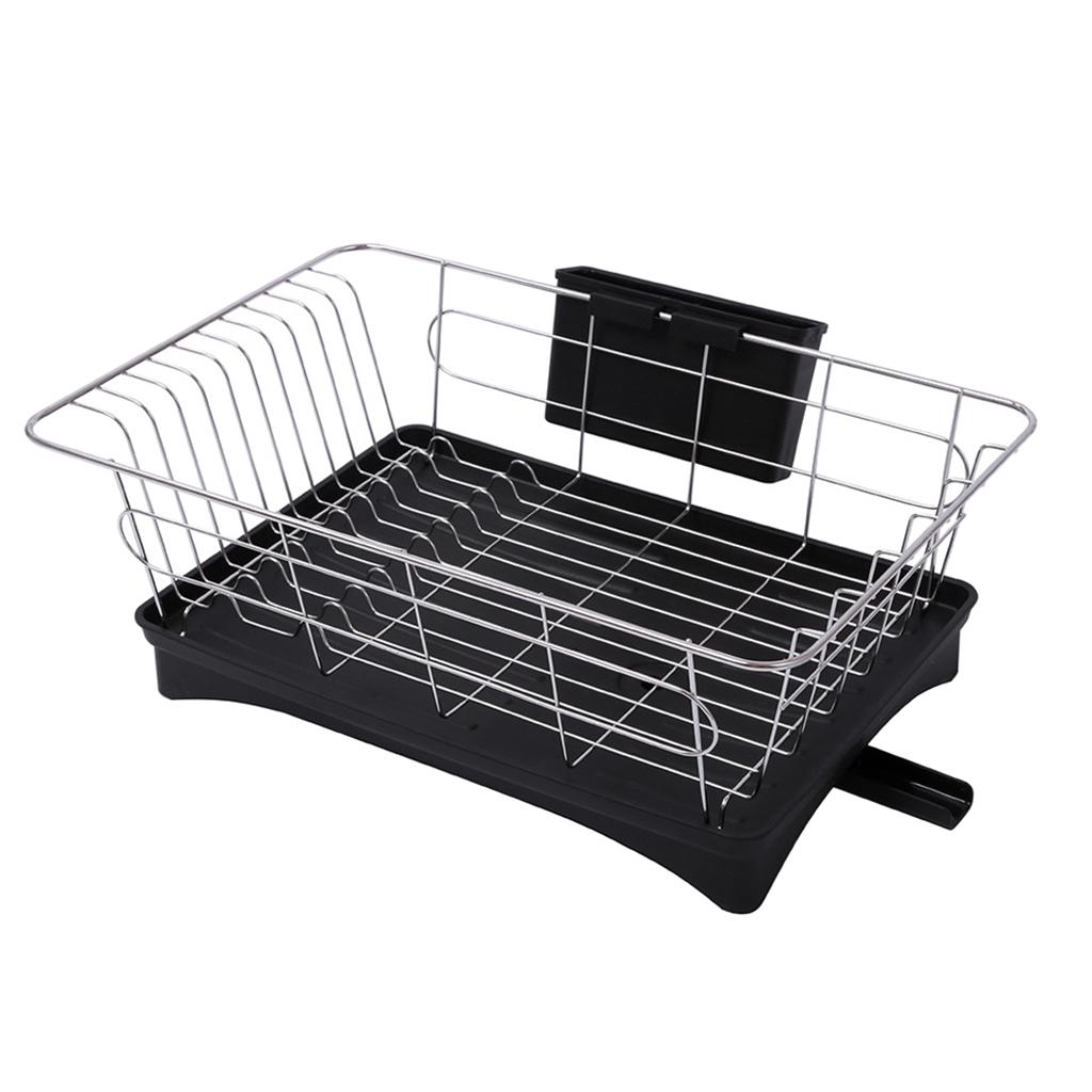 Dish Rack Stainless Steel Drainer Kitchen Cutlery