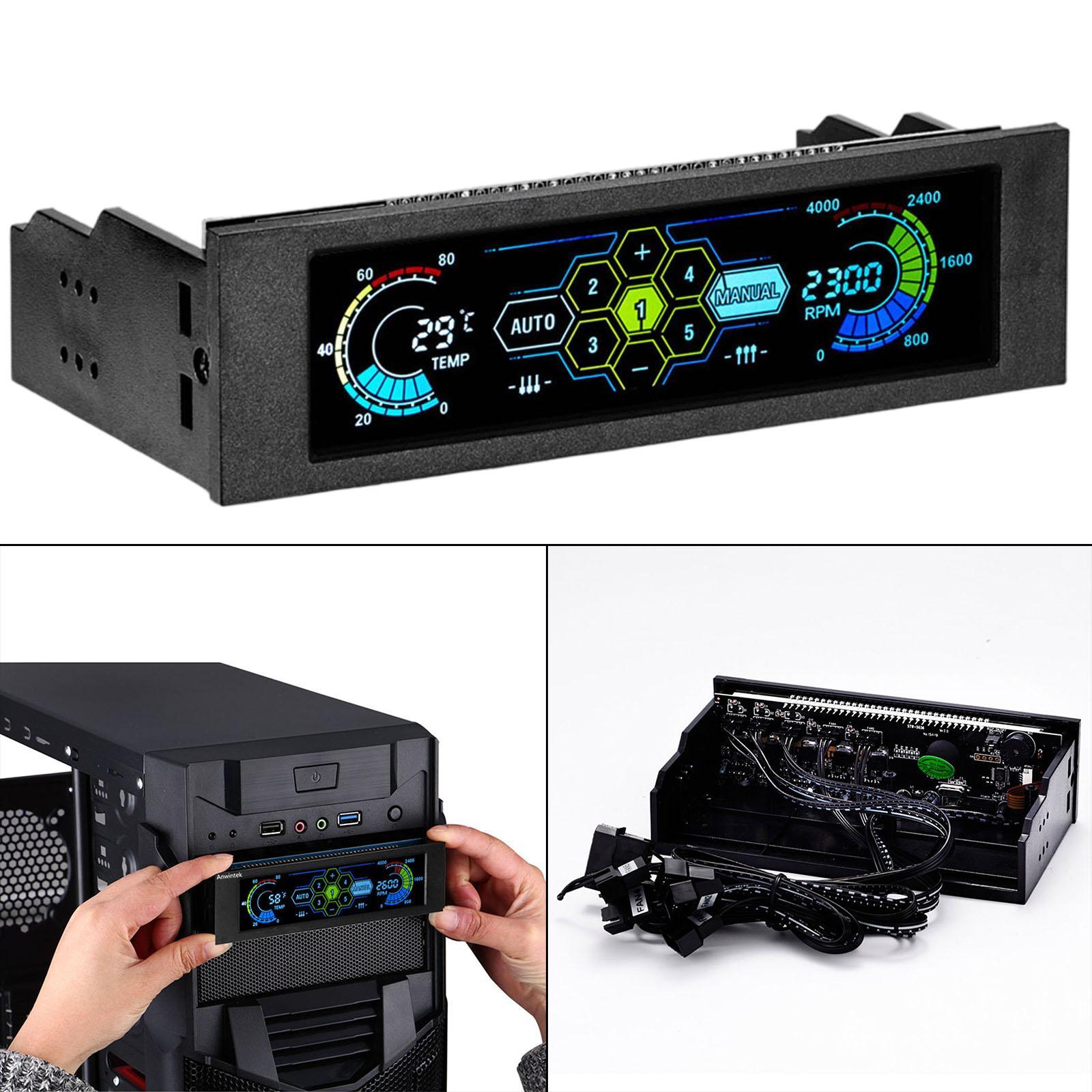 Computer Temperature Monitor Touch Screen 5.25inch for Computer Case Adult