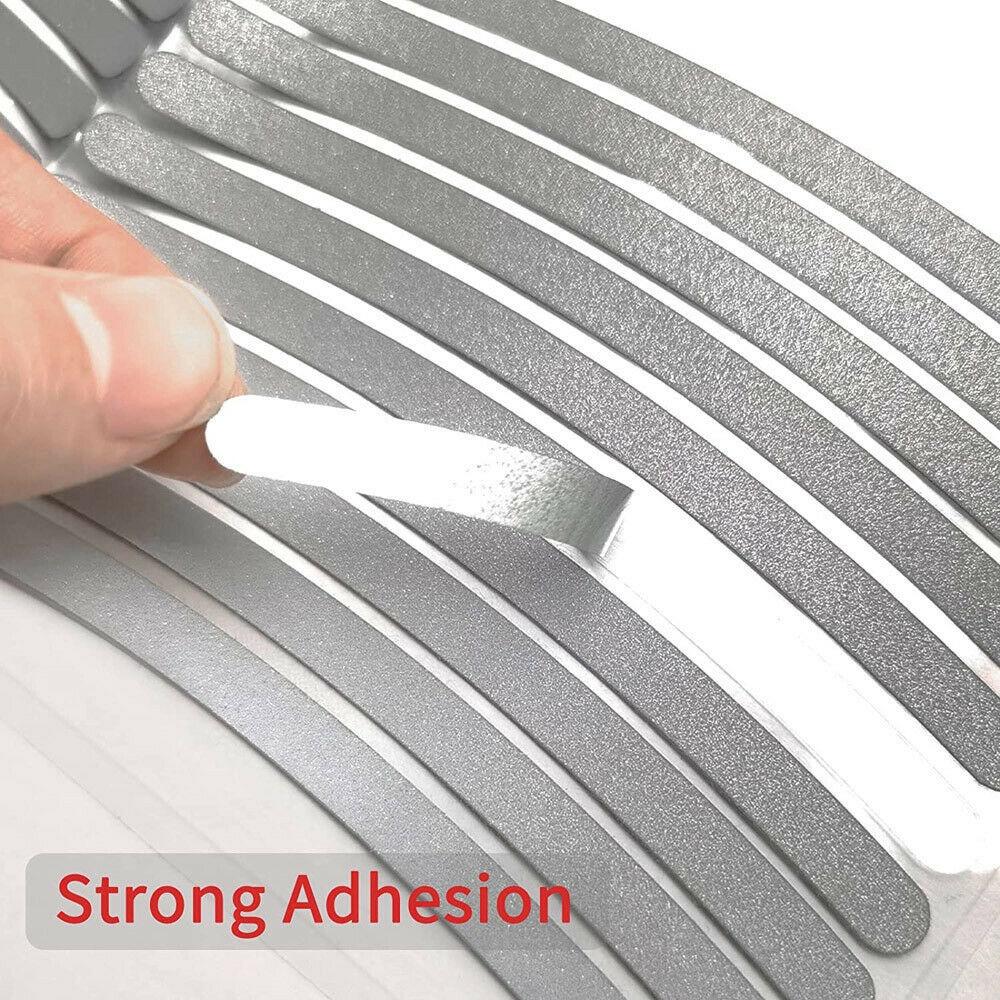 Set 10 Miếng Dán Phản Quang Ban Đêm Trang Trí Viền Bánh Xe Hơi cảnh báo an toàn cánh cửa cho xe hơi xe máy ô tô