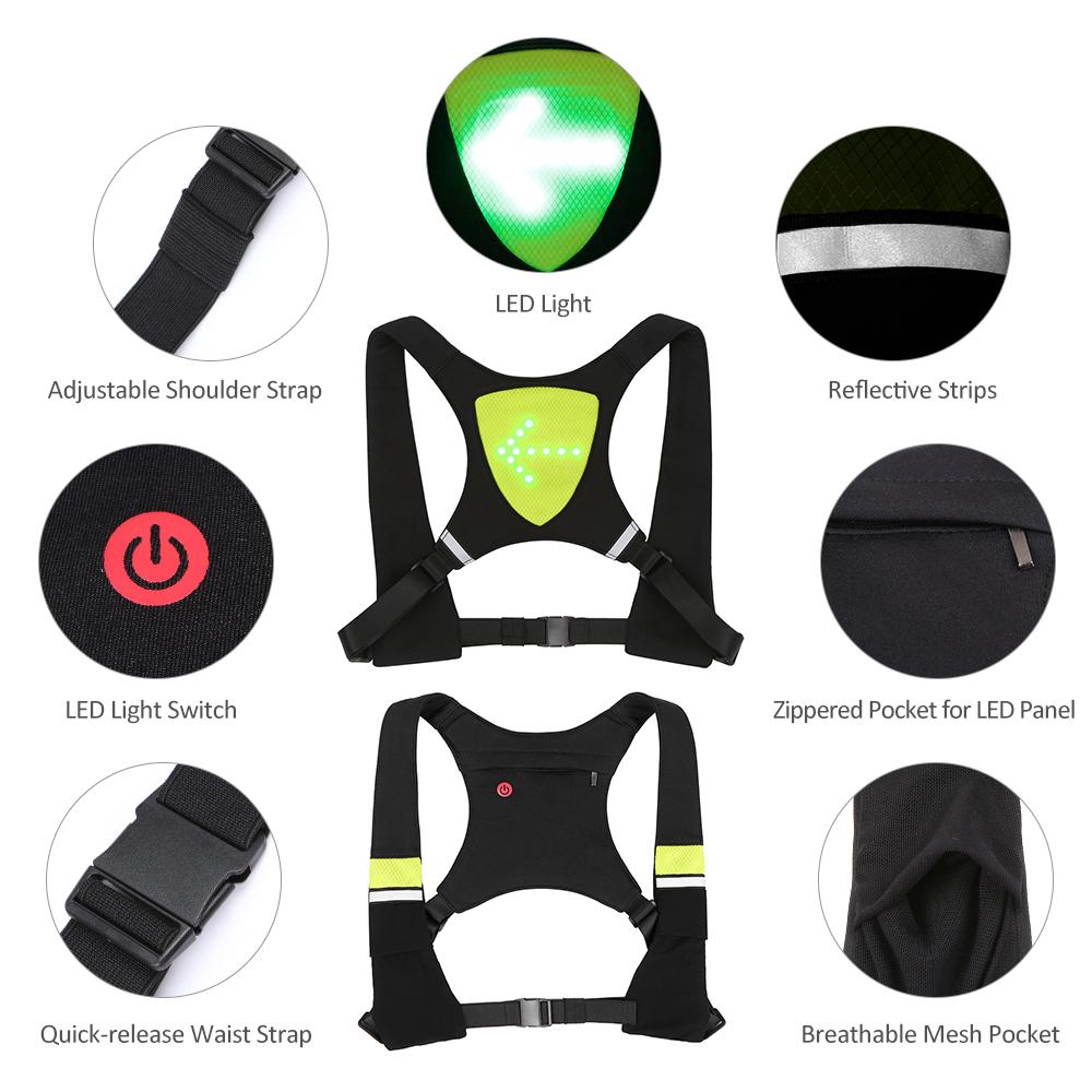 Túi an toàn thể thao ngoài trời với đèn Led báo rẽ thông minh