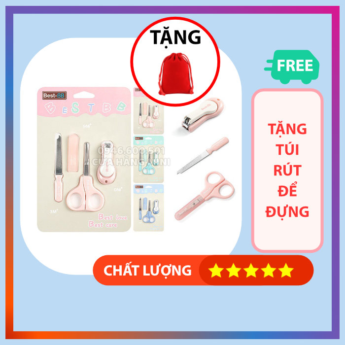 Bộ Kềm Cắt Móng 3 Món Cho Bé