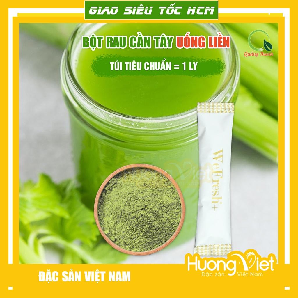 Bột rau má sấy lạnh, bột rau cần tây sấy lạnh nguyên chất Quảng Thanh giúp thanh nhiệt, tiêu chuẩn Châu Âu