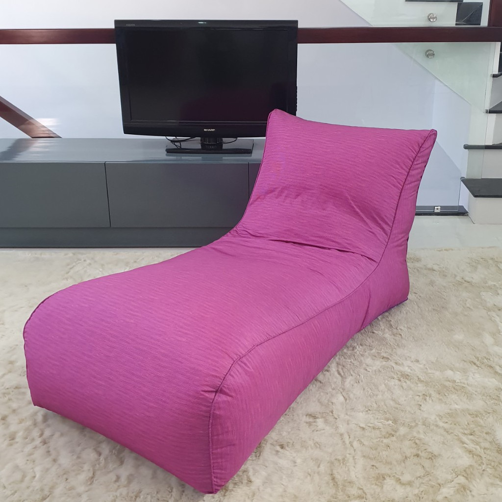 Ghế lười Sofa Bed L Hồng sen Mico HomeDream - SFBED-L-HONGSEN