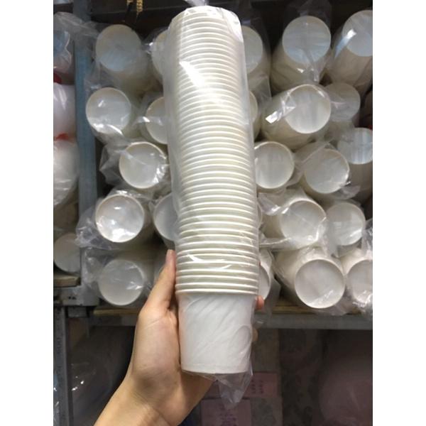 1000 cốc giấy 135ml kèm nắp, ly giấy 4,5oz đựng kem, sữa chua, uống nước