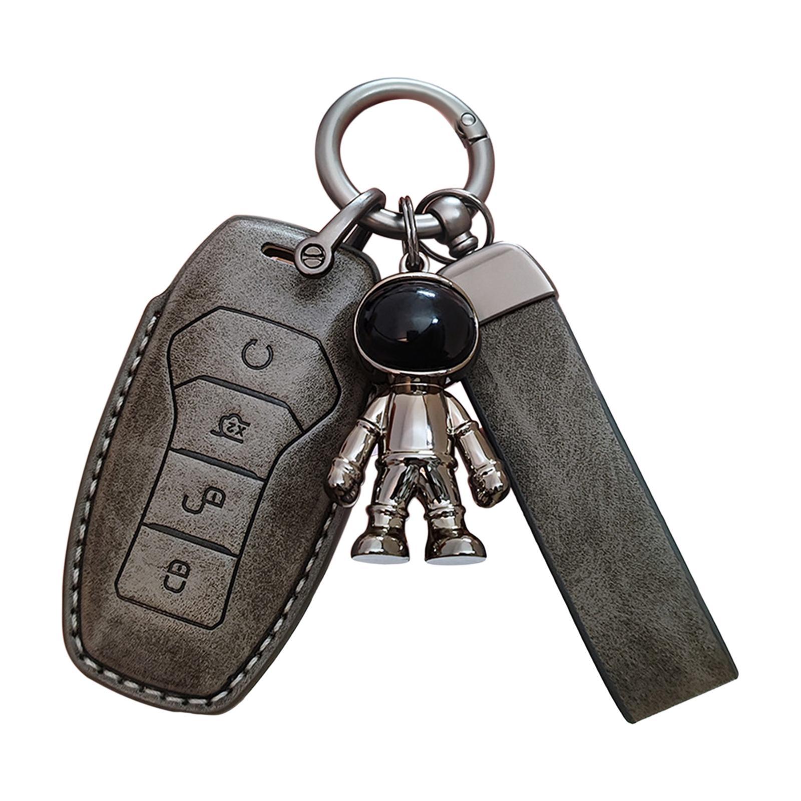 Car Key Fob Cover Protector Wear Resistant Waterproof Soft Automotive Key Case Holder with Keychain for Yuan Plus Atto 3