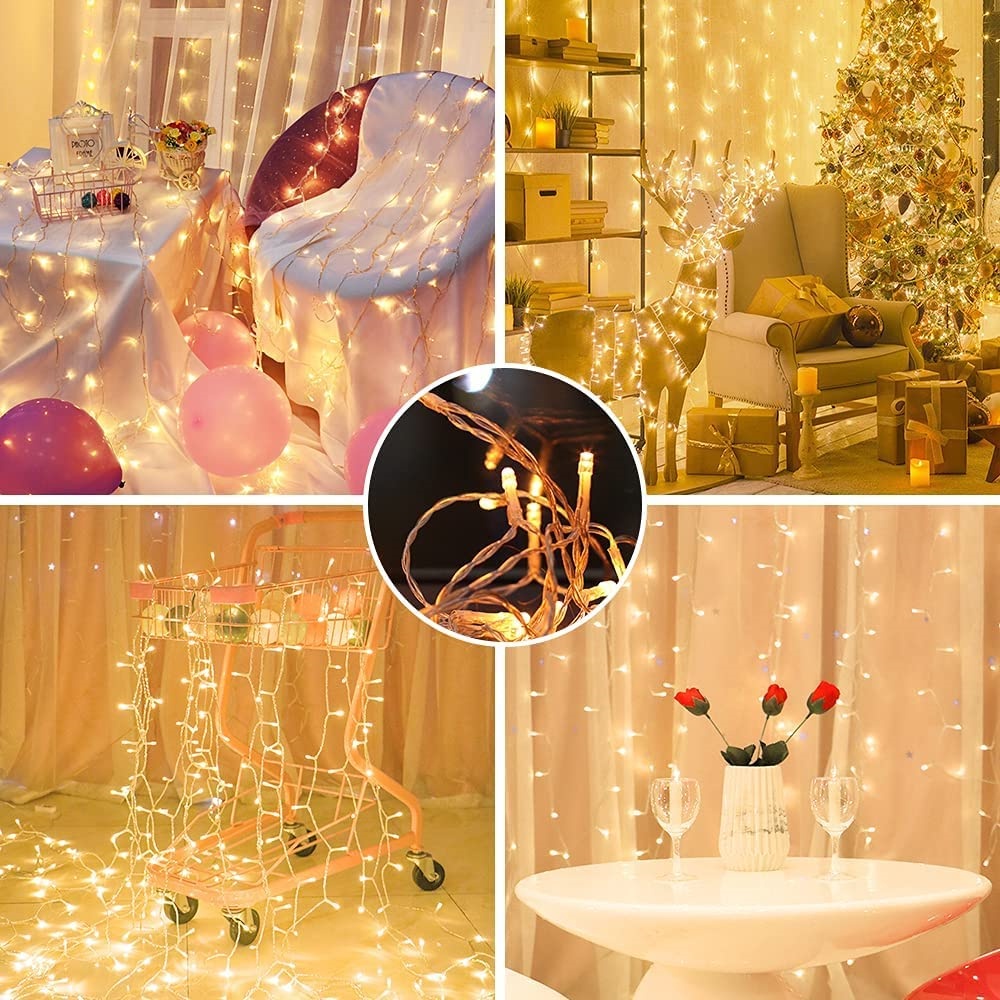 Dây Đèn Led Trang Trí 20m Có Nháy Chớp, Trang Trí Nhà, Sân Vườn, Giáng Sinh
