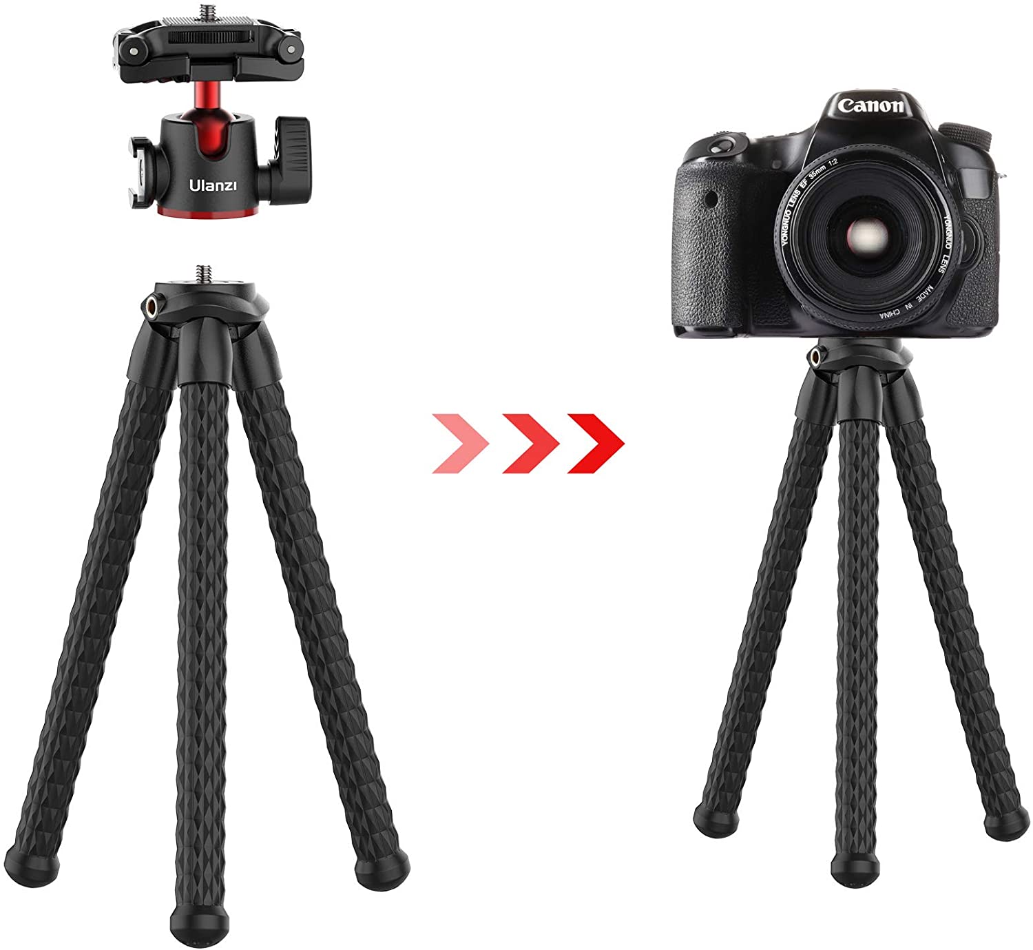 Ulanzi MT-33, Chân Tripod Bạch Tuộc Đa Năng Cho Máy Ảnh, Điện Thoại, Tải Trọng Lến Đến 2Kg - Hàng Chính Hãng