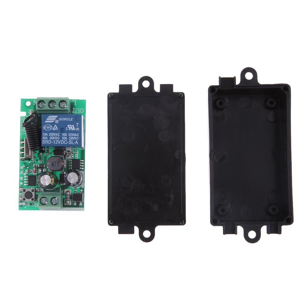 433Mhz Wireless RF Wall Panel Transmitter and Receiver Remote Control Switch