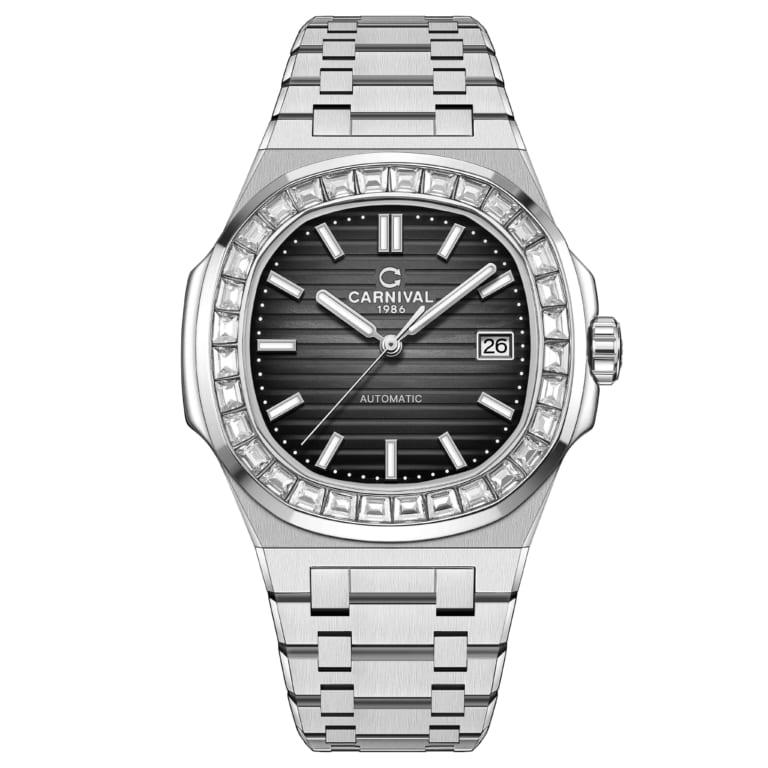 Đồng Hồ Nam Dây Thép Carnival Nautilus 8108G-VT-KL Automatic - Kính Sapphire - Size 41mm - 3 Màu - 8108G-VT-KL-D - 8108G-VT-KL-TX - 8108G-VT-KL-X