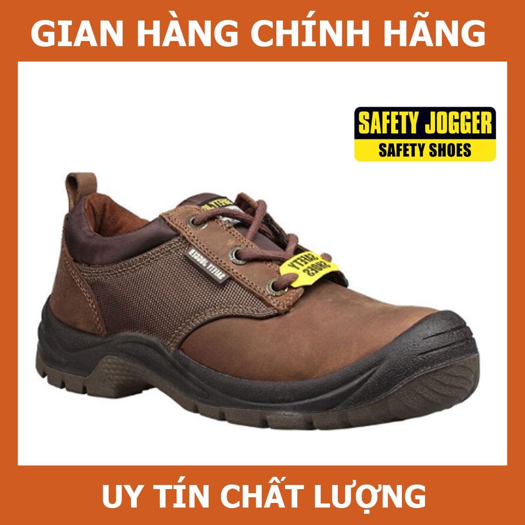 Giày Safety Jogger Sahara Da Chất Lượng Cao, Chống Đâm Xuyên, Chống Va Đập Mạnh