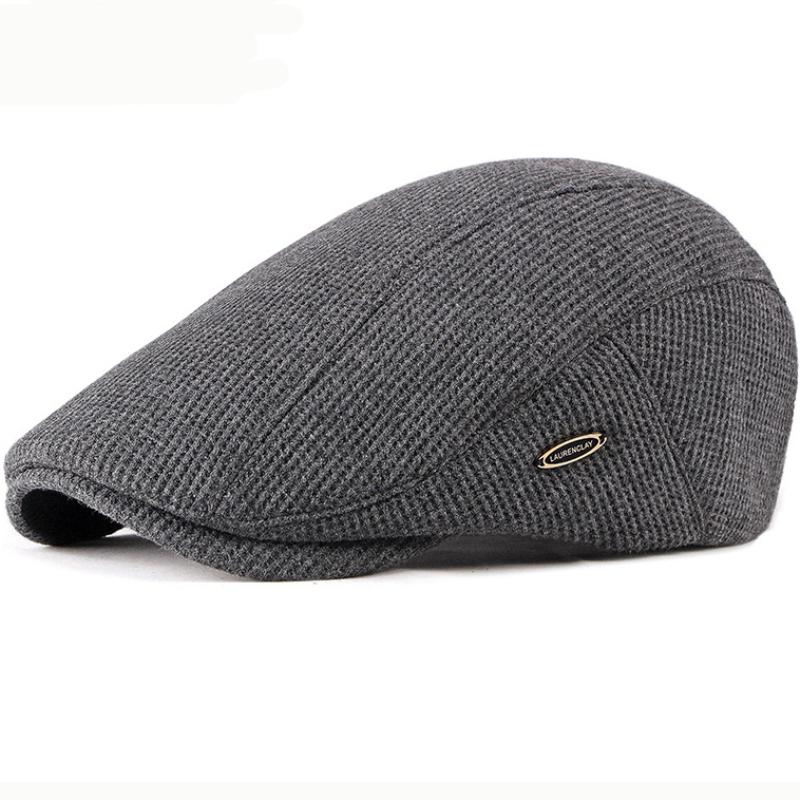 HT2646 Mũ Nồi Nắp Mới Thu Đông Nón Mũ Lưỡi Trai Nam Nữ Có Thể Điều Chỉnh Ivy Newsboy Phẳng Nắp Nguyên Khối Chất Lượng Cao Dệt Kim nón Lưỡi Trai Mũ Nồi