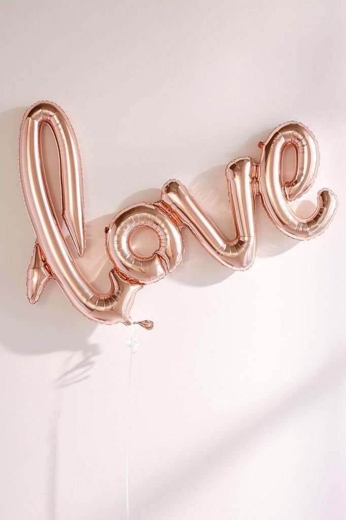 Bong bóng chữ love rosegold balloon hpni51