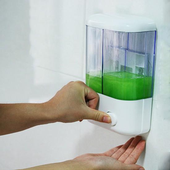 Hộp Nhả Dầu Gội,Nước Rửa Tay 2 Ngăn - Hàng Loại 1