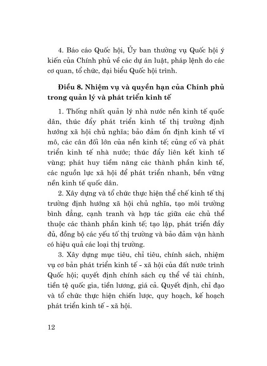 Luật tổ chức chính phủ năm 2015 (sửa đổi, bổ sung năm 2019, 2023) bản in 2024